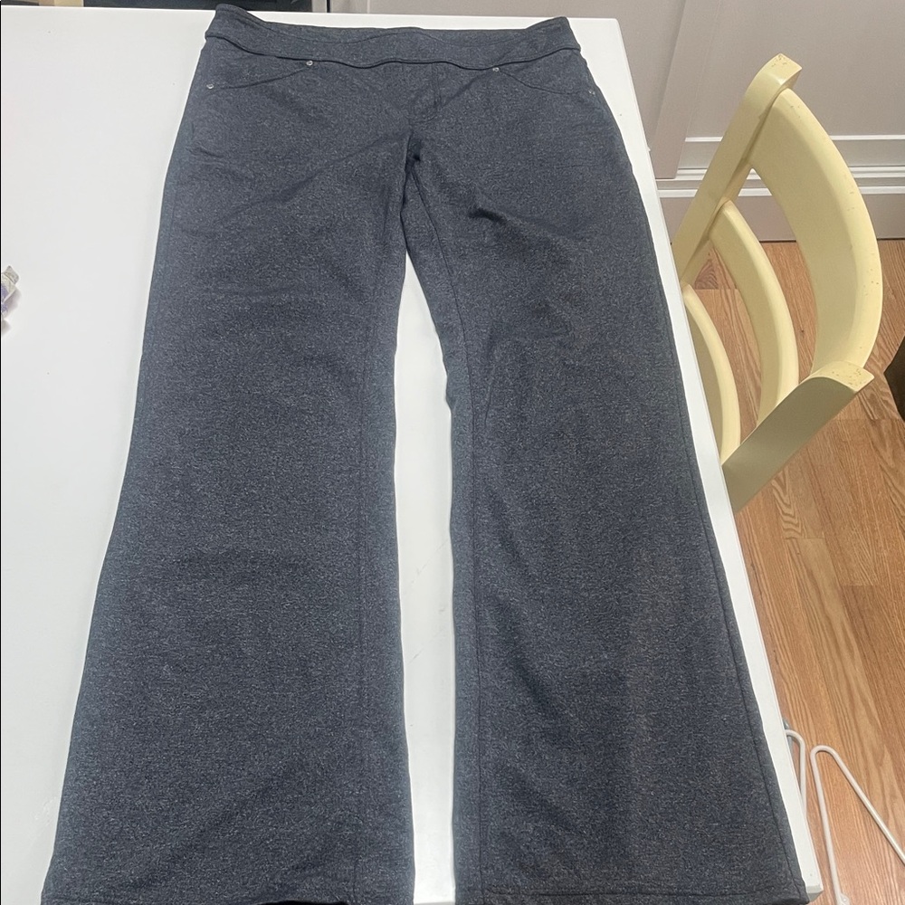Athleta Gray Wide-Leg Pants Waist 16”, Inseam 32”